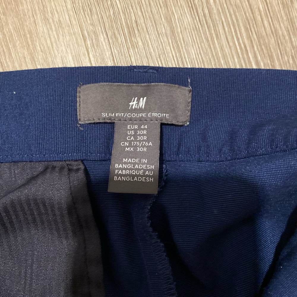 H&M blue slacks/dress pants - Picture 3 of 3